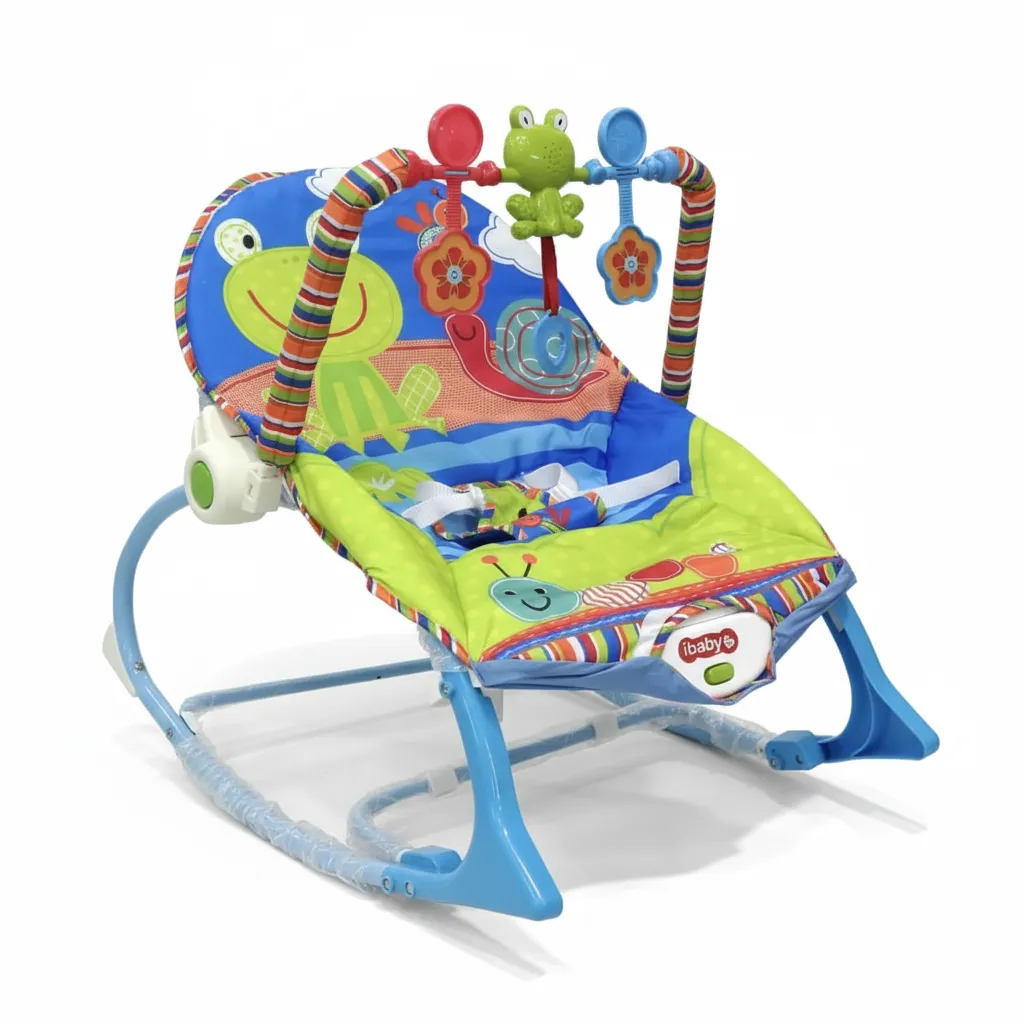 TiBaby Musical Baby Rocker with Vibration & Toy Bar