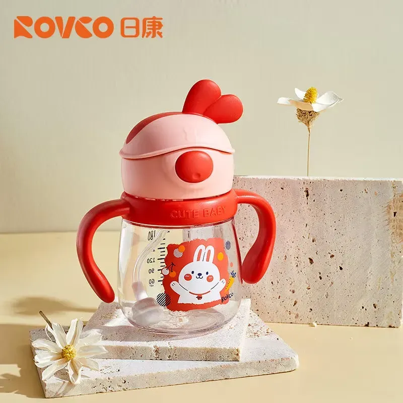 RK-B1049 Kids Straw Water Bottle 240ml – BPA Free, Leak-Proof & Cute Design