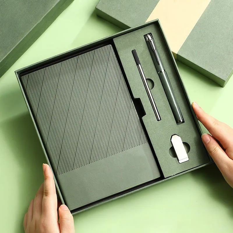 Premium Corporate Gift Box Set (A5 Notebook + Pen)