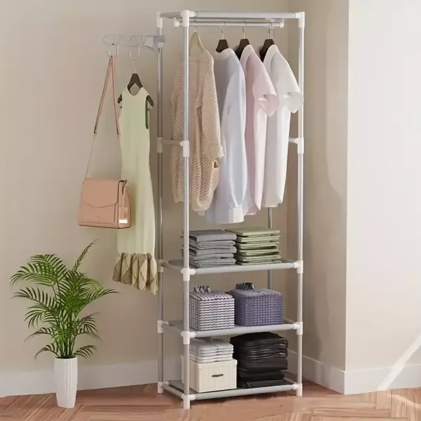 Stainless Steel Square Clothing Rack