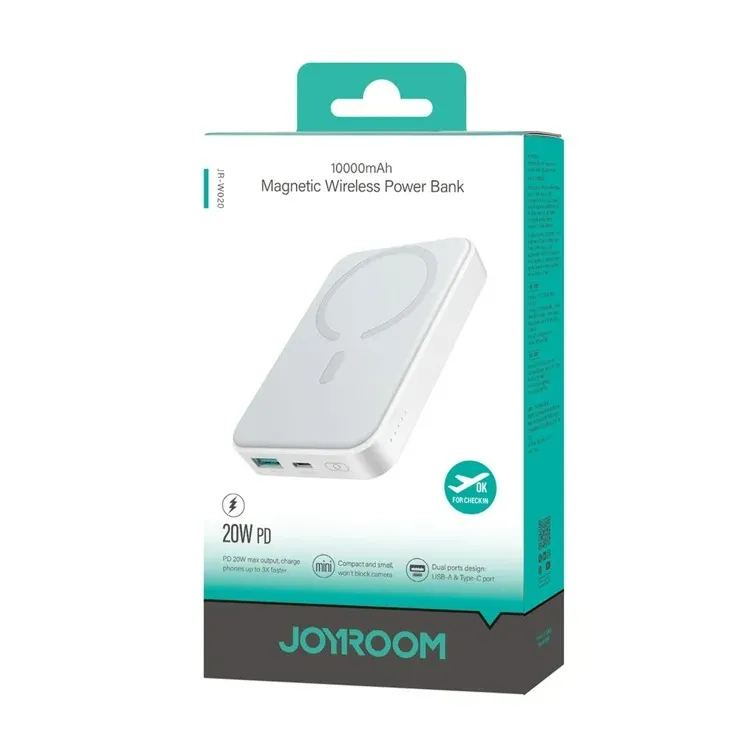 Joyroom JR-W020 10000mAh Magnetic Wireless Power Bank