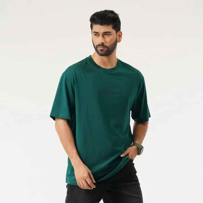 green t-shirt for man